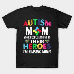 Autism T-ShirtAutism Autism Mom Shirt My Son Is Hero Autism Awareness Costume T-Shirt